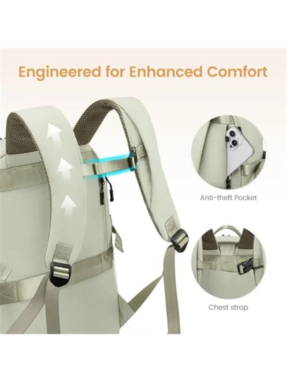 Laptop Backpack Travel Carry On Waterproof School Work Computer Backpack Large